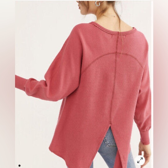 We the Free Small Pink Long Sleeve Top C - Picture 2 of 5